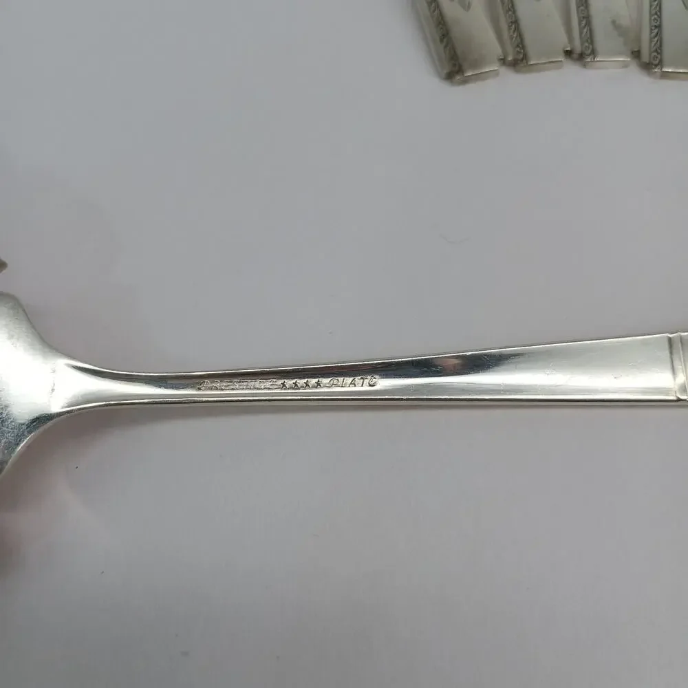 6X SF Oneida Prestige GRENOBLE Silverplate Salad Forks